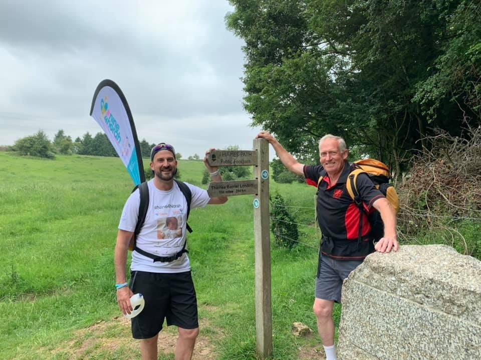 Ross and Bob - Thames valley walk 2019